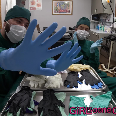Doctor Aria Nicole & Doctor Tampa Trying On Gloves - Part 1 of 2